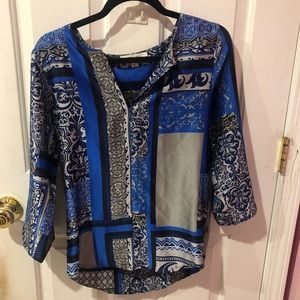 Printed summer blouse